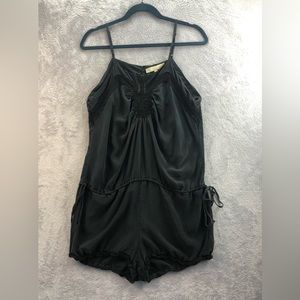 Vanessa Bruno Black Silk Romper